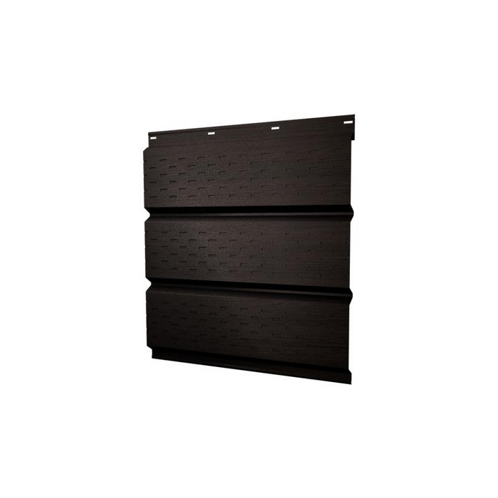 Гранд лайн Софит металлический полная перфорация 0,45 Print Elite с пленкой Coffee Wood