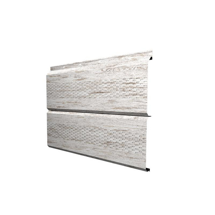 Гранд лайн Софит ЭкоБрус с перфорацией 0,345 0,45 Print Elite Snow Wood