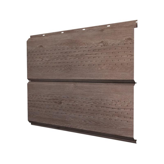Гранд лайн Софит ЭкоБрус new c перфорацией 0,45 Print Elite White Wood