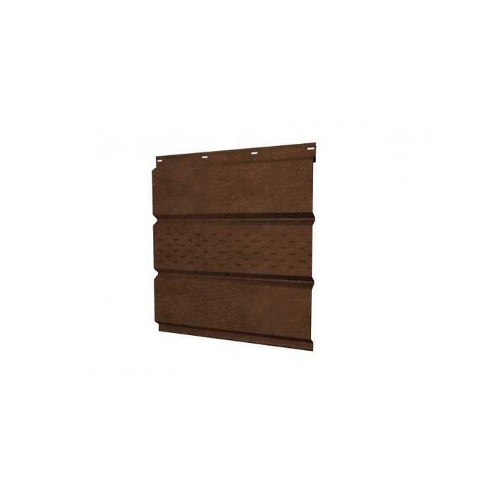 Гранд лайн Софит металлический центральная перфорация 0,45 Print Elite с пленкой Antique Wood