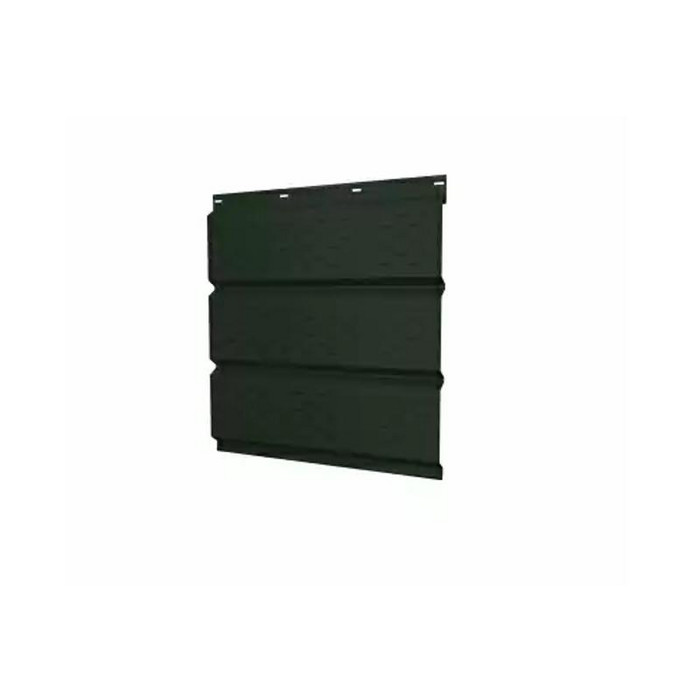 Софит металлический полная перфорация 0,5 GreenCoat Pural matt с пленкой RR 11 темно-зеленый (RAL6020 хромовая зелень)