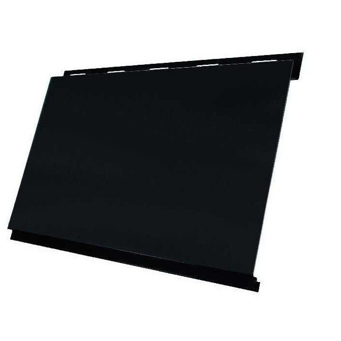 Металлический сайдинг Grand Line Вертикаль 0.5 мм prof PurPro Matt 275 RAL 9005 черный