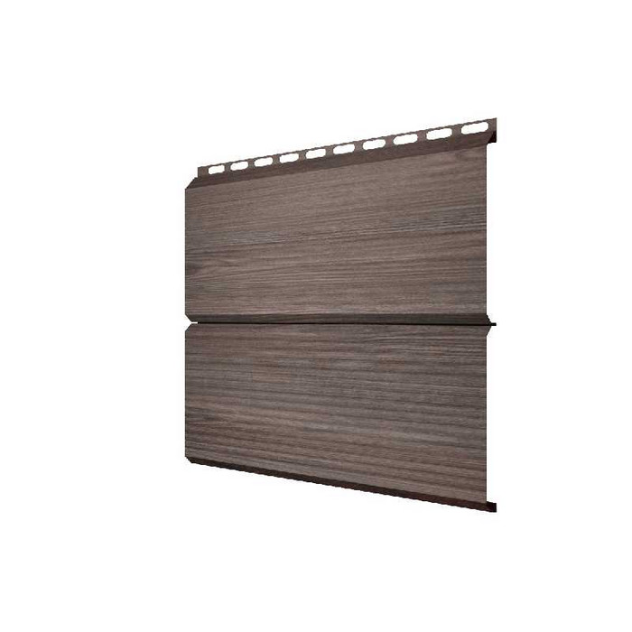 Металлический сайдинг Grand Line ЭкоБрус 0.45 мм Gofr Print Elite White Wood
