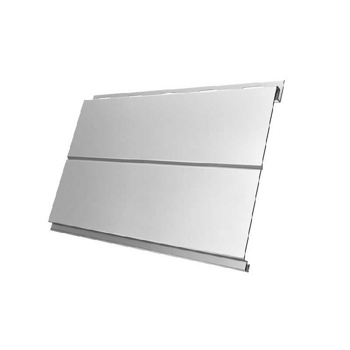 Металлический сайдинг Grand Line Вертикаль 0.5 мм Satin с пленкой RAL 9003 сигнальный белый