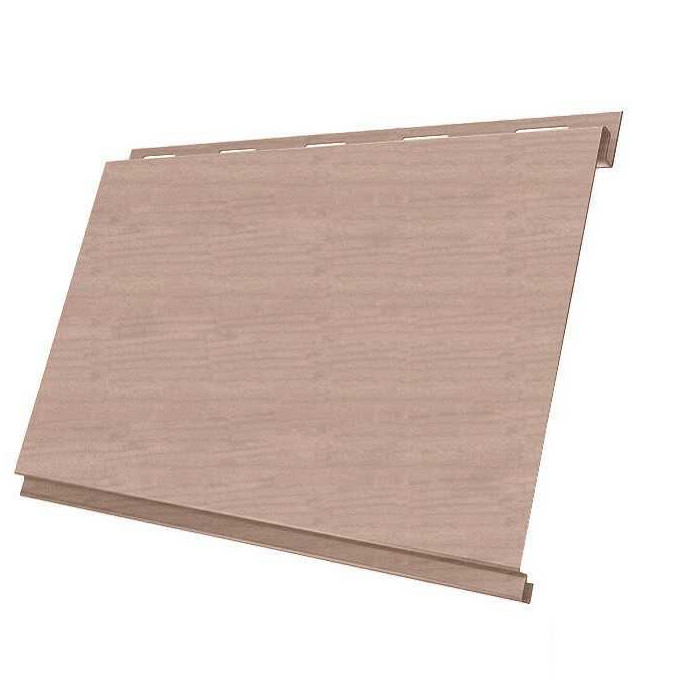 Металлический сайдинг Grand Line Вертикаль 0.45 мм classic Print Elite с пленкой White Wood