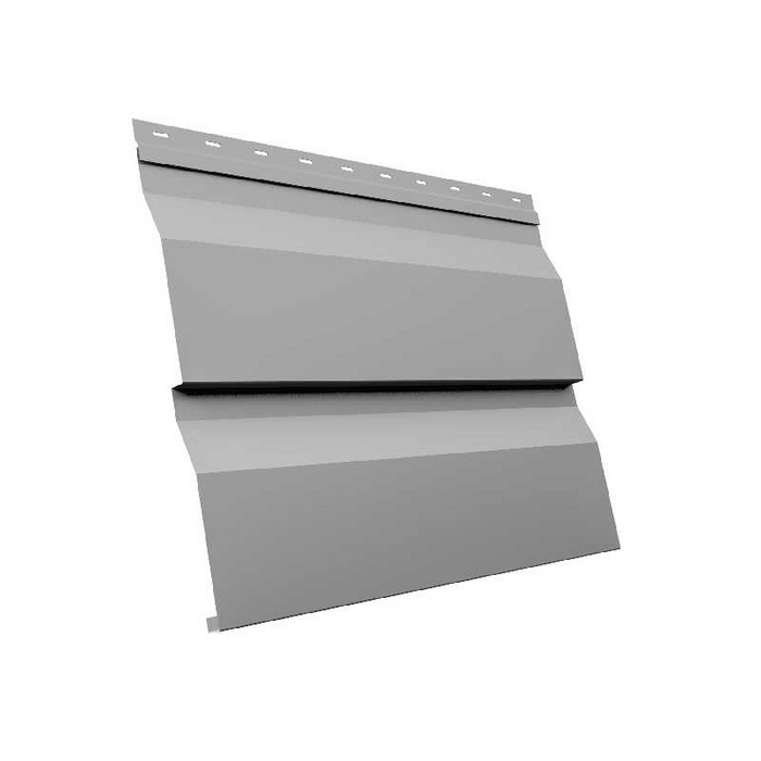Металлический сайдинг Grand Line Корабельная Доска XL 0.45 мм PE RAL 7004 сигнальный серый