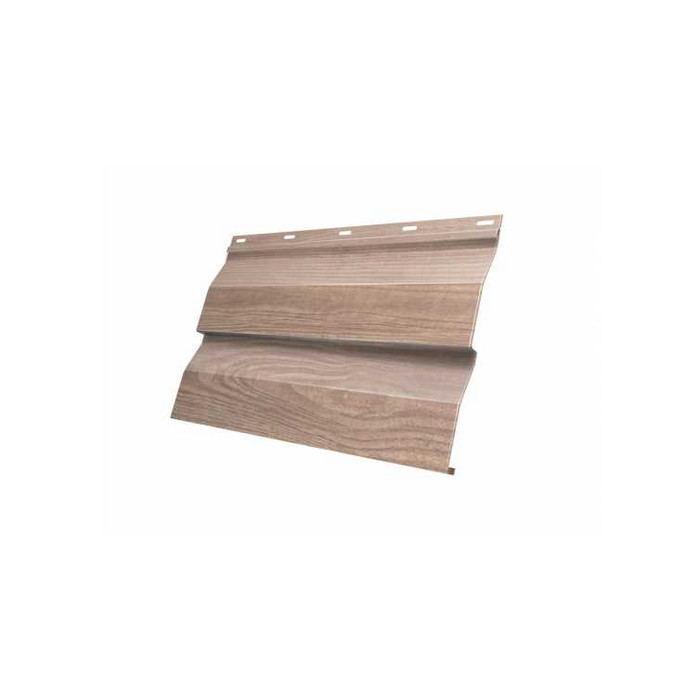 Металлический сайдинг Grand Line Корабельная Доска 0.45 мм Print Elite с пленкой White Wood