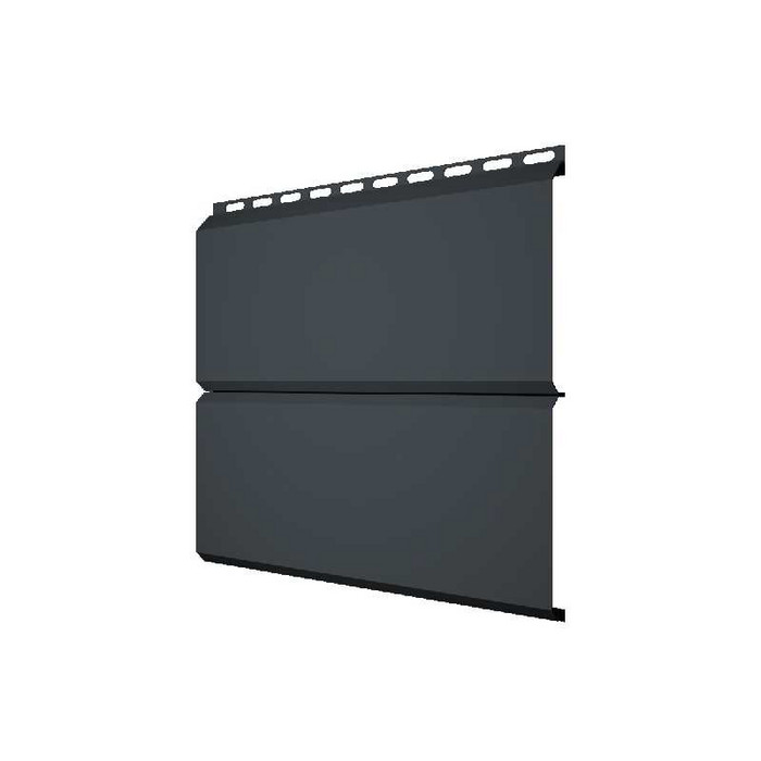 Металлический сайдинг Grand Line ЭкоБрус 0.45 мм Drap RAL 7016 антрацитово-серый А