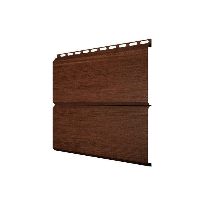 Металлический сайдинг Grand Line ЭкоБрус 0.45 мм Print Premium с пленкой Antique Wood А