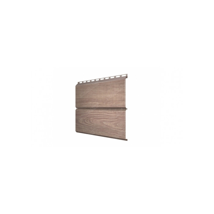 Металлический сайдинг Grand Line ЭкоБрус 0.45 мм Gofr Print Elite Antique Wood