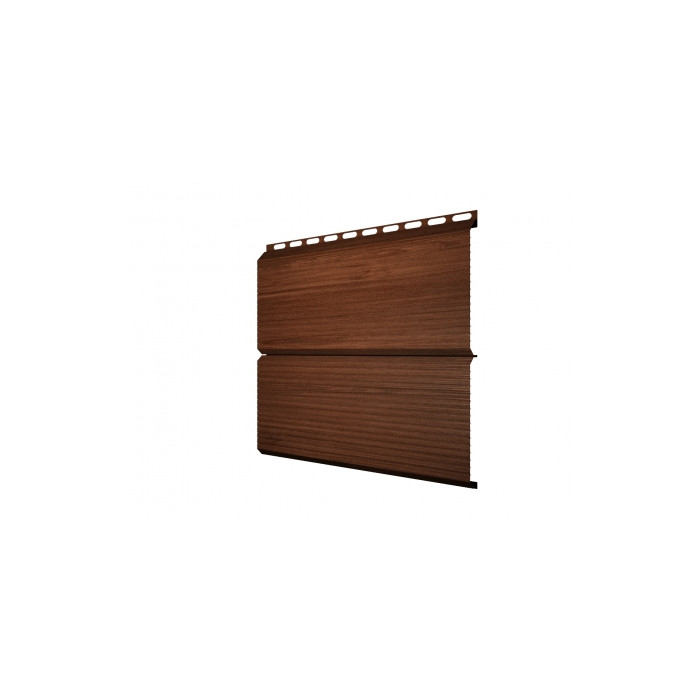 Металлический сайдинг Grand Line ЭкоБрус 0.45 мм Print Elite с пленкой White Wood