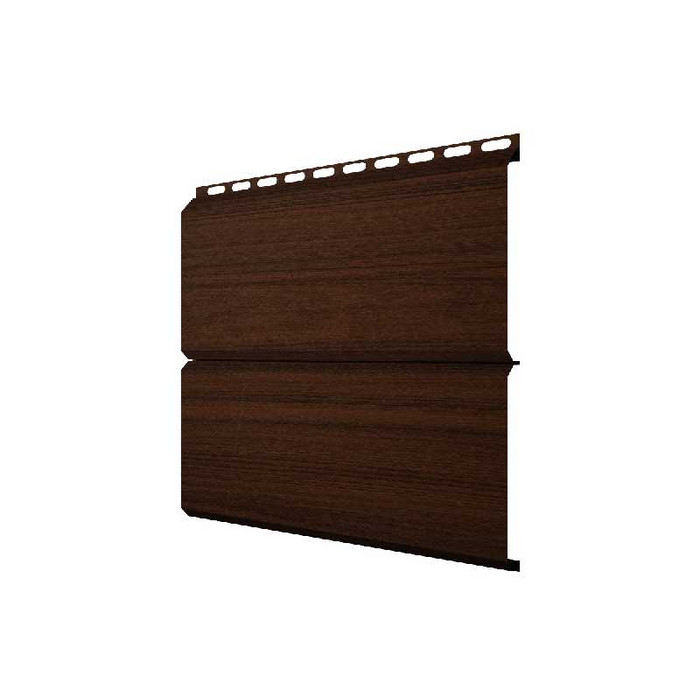 Металлический сайдинг Grand Line ЭкоБрус 0.45 мм Print Elite с пленкой Choco Wood