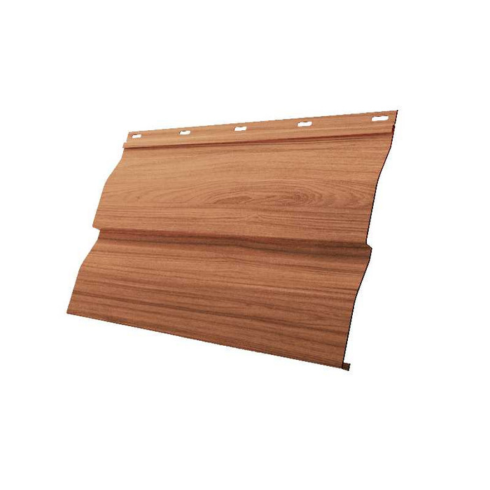 Металлический сайдинг Grand Line Корабельная Доска 0.45 мм Print Elite Honey Wood