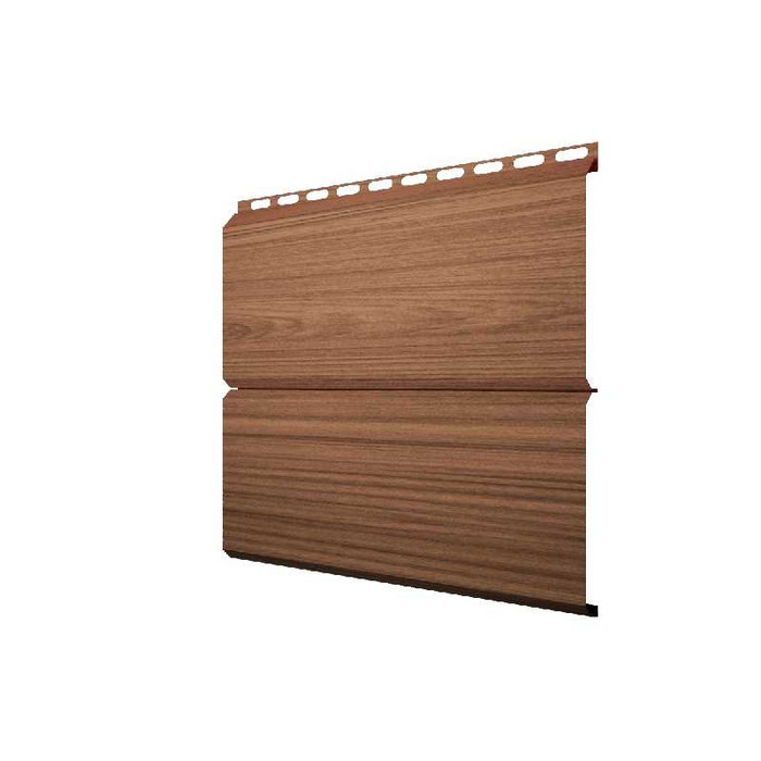 Металлический сайдинг Grand Line ЭкоБрус 0.45 мм Gofr Print Elite Honey Wood