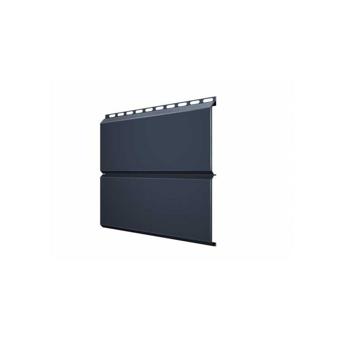 Металлический сайдинг Grand Line ЭкоБрус 0.5 мм Rooftop Matte RAL 7024 мокрый асфальт