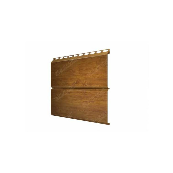 Металлический сайдинг Grand Line ЭкоБрус 0.45 мм Print Premium Golden Wood А