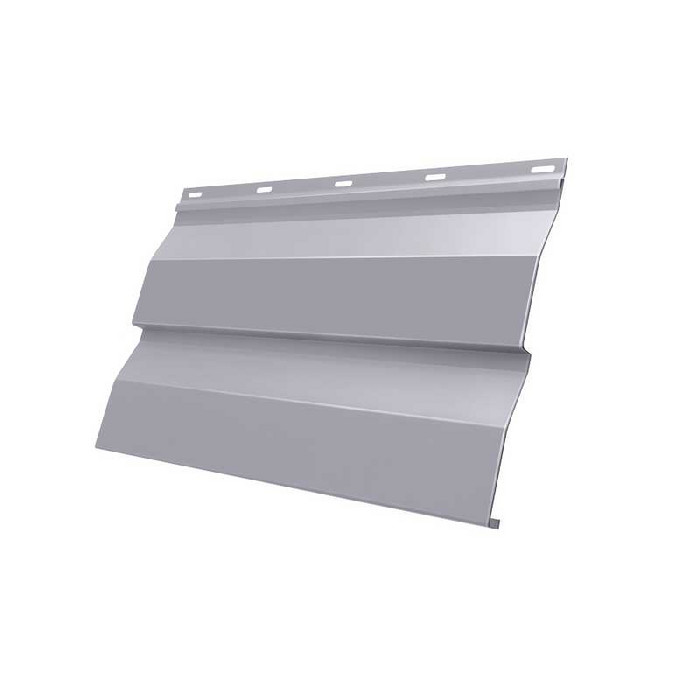Металлический сайдинг Grand Line Корабельная Доска 0.5 мм Satin с пленкой RAL 7004 сигнальный серый