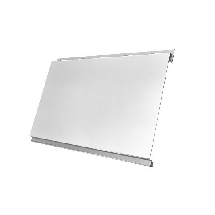 Металлический сайдинг Grand Line Вертикаль 0.5 мм classic Satin с пленкой RAL 9003 сигнальный белый