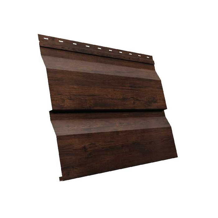 Металлический сайдинг Grand Line Корабельная Доска XL 0.45 мм Print Elite Cherry Wood