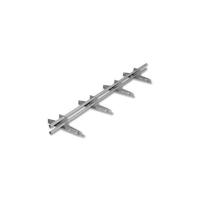 Снегозадержатель Стандарт Т4 d 25 RAL7004 (3м., 3 кроншт.)