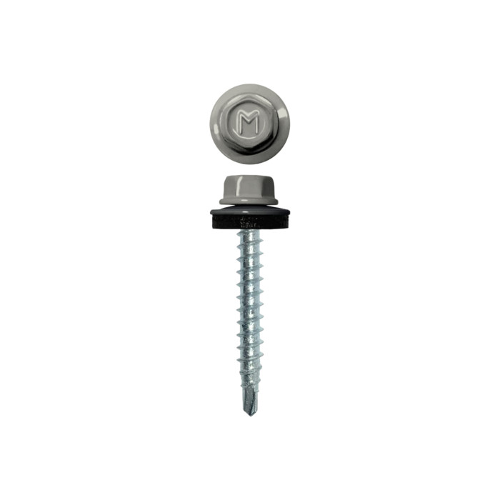 Саморез кровельный Daxmer 4,8х35 RAL 9002 (250) сверло №1