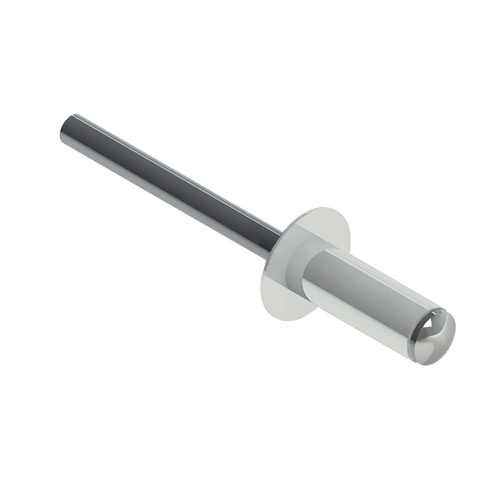 Заклёпка вытяжная Daxmer 4,0х10 RAL 9003 (10х1000шт) ал/ст