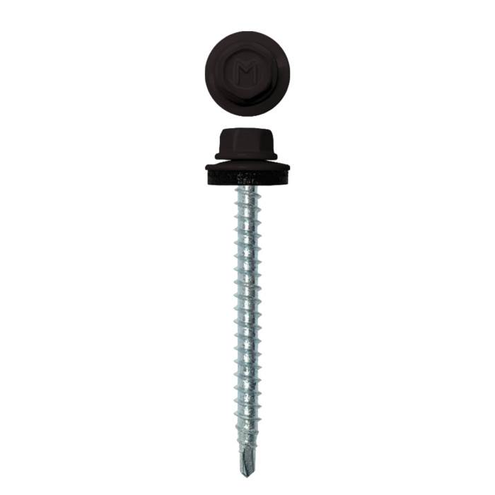 Саморез кровельный Daxmer 4,8х50 RAL 9005 (150) сверло №1