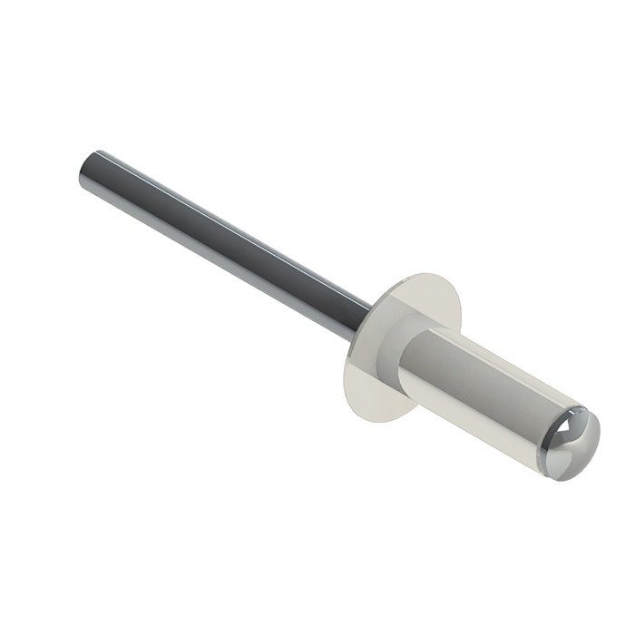 Заклёпка вытяжная 4,0х10 RAL 9010 (10х1000шт) ал/ст