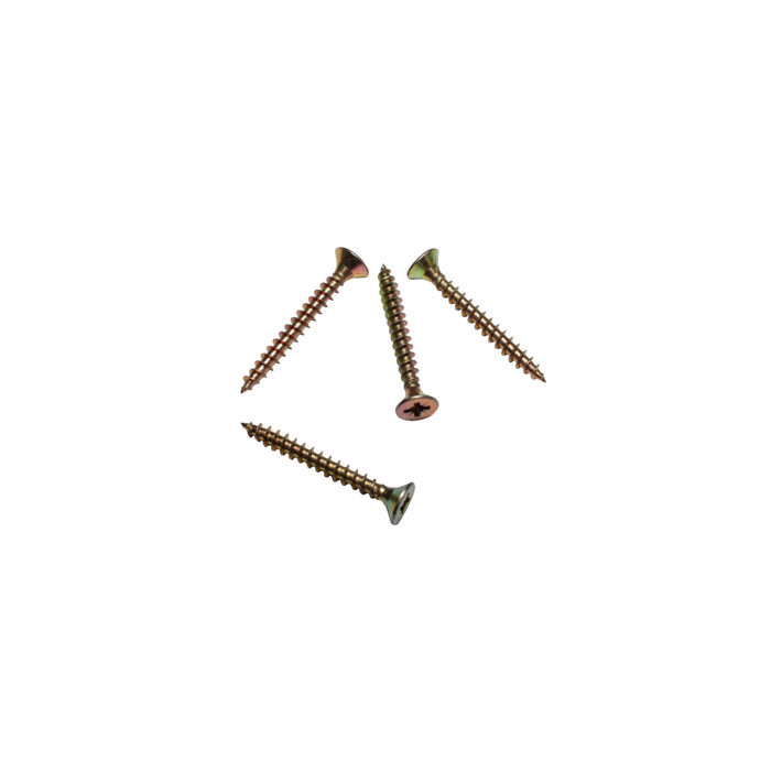 Саморез для крепления крюков водостока (Pz 5,0х40) желтый цинк, шлиц Pz2, (500шт) (пакет)